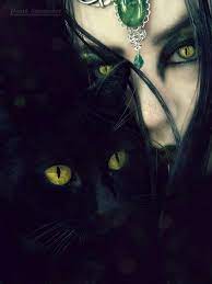 Epingle Par Elizabeth Green Sur A Witchy Spell Photos Gothiques Chat Sorcier Image Coloree