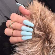 Pin By Delf Campanini On Nails Baby Blue Acrylic Nails Blue Acrylic Nails Baby Blue Nails