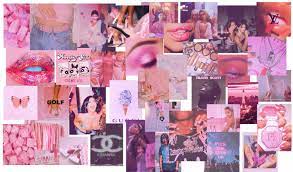 80 Pcs Pink Aesthetic Collage Kit Aesthetic Collage Pink Wallpaper Laptop Pink Aesthetic