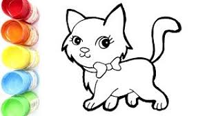 Gambar kucing untuk mewarnai anak paud. Gambar Kucing Lucu Mewarnai Gambar Lucu Status Wa Line