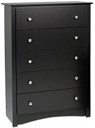 Classic dresser designer commodes modern wardrobe wooden tall cupboard new. Amazon Com Black Sonoma 5 Drawer Chest Furniture Decor