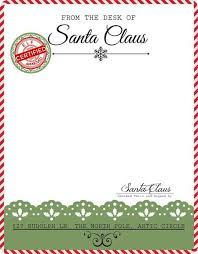 Choose from 3 sheet sizes, 9 paper colors, 9 text colors, and 22 fonts. Free Printable Christmas Stationery From The Desk Of Santa Claus Letterhead Novocom Top