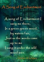 A Song Of Enchantment Walter De La Mare Mystical Forest Poems Songs
