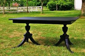 Vintage Black Duncan Phyfe Table Dining Table Black Duncan Phyfe Table Antique Dining Rooms