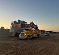 Restored 2002 service truck for mining
