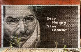 Wall Painting of Steve Job. Editorial Photography