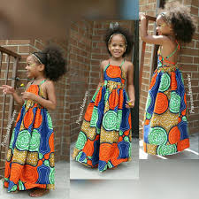 This Beautiful Toddler Girl Ankara African Print Blue Orange Green And Yellow Str African Dresses For Kids African Print Dresses Latest African Fashion Dresses
