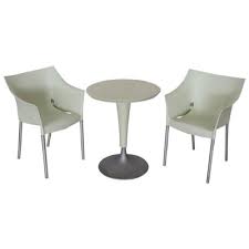 Our 42″ round table sets are the most popular and weighs a total weight of 1,600 lbs of solid cement. Drno Garden Table Chairs Set By Philippe Starck For Kartell 1990s For Sale At Pamono