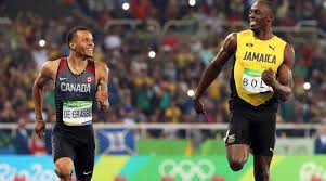 Jun 09, 2021 · de grasse became a household name after he won bronze in the 100m at the 2016 rio games, silver in the 200m and bronze in the 4x100m relay, making him the first canadian athlete to win olympic. Olympic Games Usain Bolt And De Grasse Laugh Across The Line In 200m Semi As Com