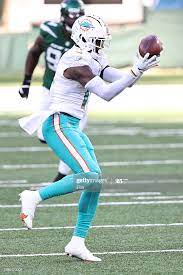 Devante Parker Of The Miami Dolphins Makes A Catch Against The New Miami Dolphins Miami Dolphins