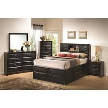 Ardentown 2 pc weathered oak panel bed and nightstand bedroom. Bedroom Sets Briana 202701q 7 Pc Queen Bedroom Set With Storage At Affordable Mattress