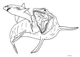 mosasaurus coloring page printable in 2021 pages fish dinosaur sheets coloriage fortnite