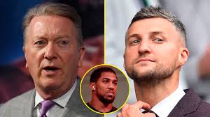 Frank Warren claims Carl Froch is only leaking his texts with Anthony  Joshua to stay ‘relevant’