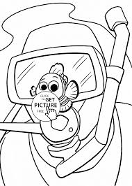 Select from 35970 printable coloring pages of cartoons, animals, nature, bible and many more. Finding Nemo Coloring Pages With Man For Kids Printable Free