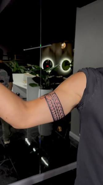 Polynesian Armband Tattoo Male