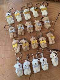 Miniature Teddy Bear Keychains Teddy Bear Keyring Birthday Etsy Teddy Bear Party Birthday Favors Teddy Bear Baby Shower