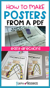 How To Make Poster Size Anchor Charts From A Pdf Science