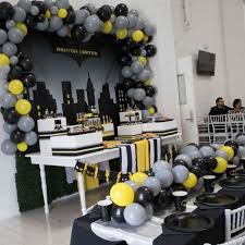 Baby Boy 3rd Birthday Decoration Ideas For Boy Batman Birthday Party For My Baby Boys 3rd Birthday He Loves Superheroes So I Got Away W Batman Birthday Batman Themed Birthday Party Batman Theme Party