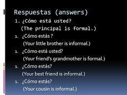 I feel great in all languages. Write The Spanish Say Good Morning To Your First Period Teacher Say Good Afternoon To Your 5 Th Period Teacher Tell Your Friend You Will See Ppt Download