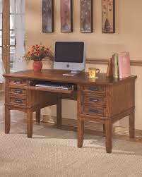 Cross Island 60 Home Office Desk Medium Brown Home Office Furniture Home Office Storage Furniture
