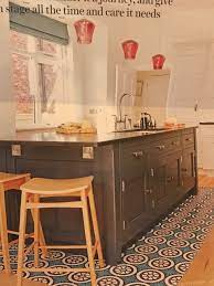 Tile Border Around Island Love Island Color Railings Farrow And Ball Also Like Island Cabinet Fixture Contemporary Wood Kitchen Kitchen Tiles Funky Kitchen