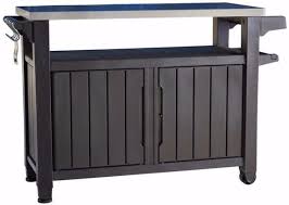 78 Gal Grill Serving Prep Station Bbq Cart Outdoor Patio Storage Cabinet Cart Patio Storage Outdoor Serving Cart Outdoor Kitchen