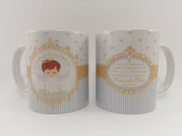 Caneca Personalizada Para Padrinhos De Batismo Caneca Porcelana Batizado Anjinho Canecas Especiais Elo7 Canecas Canecas Personalizadas Lembrancinhas De Batismo