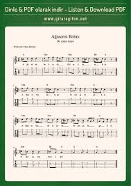 Agasarin Balini Oy Asiye Asiye Nota Tab Gitaregitim Net Gitar Dersleri Oyun