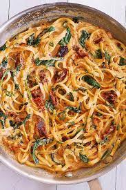 Linguine With Spinach And Sun Dried Tomato Cream Sauce Julia S Album Bloglovin Tomato Cream Sauces Best Pasta Recipes Health Dinner Recipes
