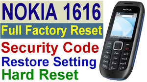 Nokia 1616 Rh 125 Full Factory Reset Remove Codes Reset Restart On Ri Coding Nokia How To Remove