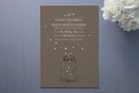 Fireflies Wedding Invitation Firefly Wedding Wedding Saving Mason Jar Wedding