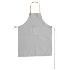 Tablier de cuisine indispensable à tous les professionnels, le tablier de cuisine apporte une touche de couleur à la tenue de cuisine. Ferm Living Tablier De Cuisine Original Gris Avec Poche En Coton Bio