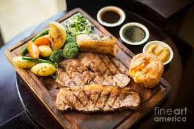 Traditional toad in the hole. Traditional English Food Sunday Roast Lunch In Restaurant Photograph By Jm Travel Photography