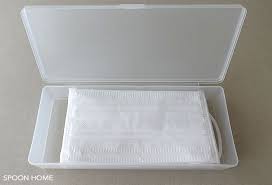 セリアのスフタ付きケースのブログ画像 収納 アイデア セリア アクセサリー 収納 100均