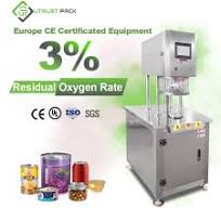 Semi-automatic Vacuum Nitrogen Filling Can Sealing Machine for Tuna Beverages - Nitrogen-filled Round Cans Sealing Machine