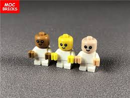 1pcs Lot Moc Bricks Diy Baby Infant White Body With Yellow Hands Fit With Cty668 Building Blocks Lepin Land Shop Bricks Diy Lego Baby Diy Baby Stuff