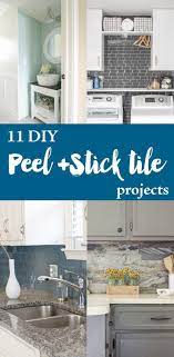 Aspect peel and stick tile in biscuit. 11 Diy Peel And Stick Tile Projects Stick On Tiles Peel And Stick Tile Kitchen Backsplash Peel And Stick