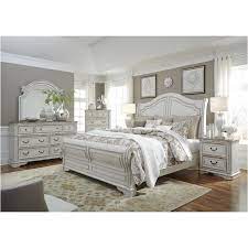 Set includes 1 bed, 1 dresser, 1 mirror, 2 nightstands, and 1 chest; 244 Br22h Liberty Furniture Magnolia Manor King Sleigh Bed