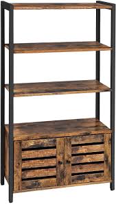 Cette etagère metal est en acier patiné et traité anti rouille. Vasagle Bibliotheque Pour Salon Montage Facile Greige Et Noir Lbc012b02 Style Industriel Etagere De Rangement A 4 Niveaux En Panneau D Agglomere Et En Acier Bureau Bibliotheques Meubles
