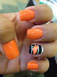 Everyone who loves to work in bright colours or new trendy fashion sense. October Nails Orange Nail Designs October Nails Orange Nail Designs Orange Nails