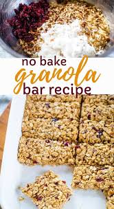 Healthy Granola Bar Recipe Recipe Granola Bar Recipe Healthy Granola Recipe Bars Bars Recipes Healthy
