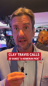 "HOMERUN PICK": Clay Travis says JD Vance is the perfect pick for Donald  Trump's running mate because he is the person that best represents Trump  for the younger generation.