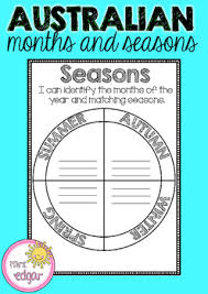 Australian Months And Seasons Seasons Activities Living Skills Australia Math