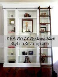These ikea billy bookcase hack ideas will leave you inspired… source: 16 Cambridge Library Ideas Home Library Home Home Libraries