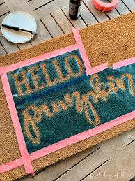Use short, even strokes in a circular motion to coat the. How To Make The Perfect Diy Doormat With Cricut Or Cameo
