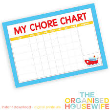 boys chore chart vehicles