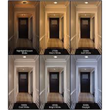 Eti 6 In Selectable Cct Integrated Led Recessed Light Trim With Night Light Trim Feature 670 Lumens Dimmable 8 Pack 53804102 8pk The Home Depot Recessed Lighting Recessed Light Trim Night Light