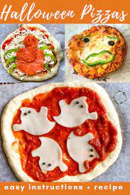 mini halloween pizza for kids halloween pizza easy meals recipes