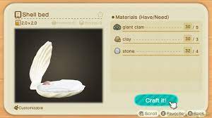 Check out our acnh shell diy selection for the very best in unique or custom, handmade pieces from our video games shops. Shell Furniture Set How To Craft Get All Items Variations In Animal Crossing New Horizons