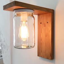 Holzerne Garten Und Glas Pendelleuchte Lampe Etsy Wall Lamps Diy Wood Lamps Wood Wall Lamps